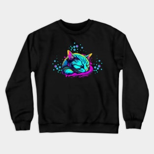 Cute Cat Sleeping Crewneck Sweatshirt